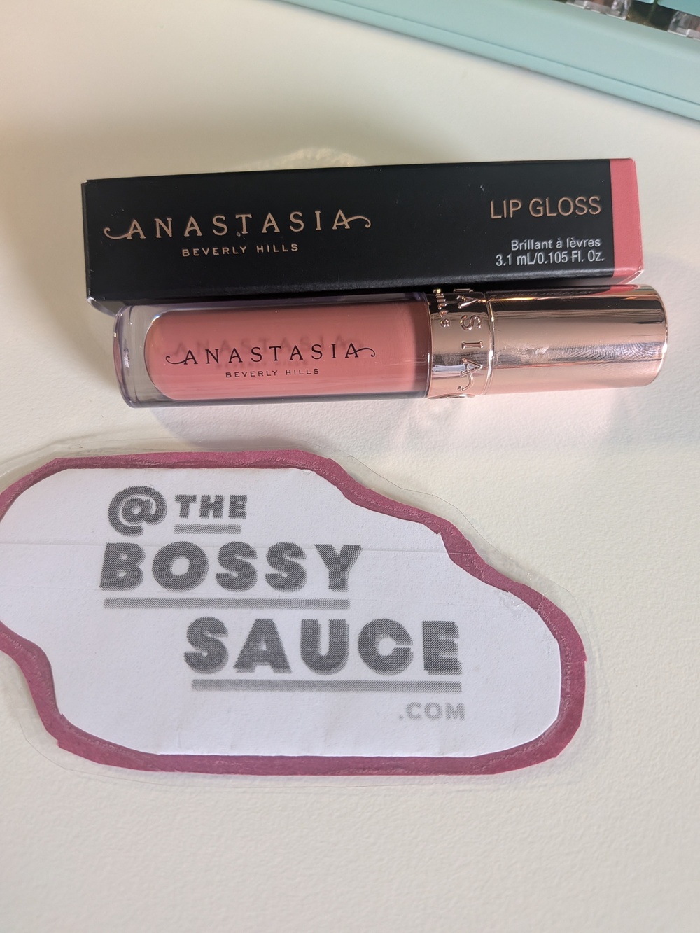 🌸 Anastasia Beverly Hills Lip Gloss Sun Baked (Deep Pink Nude) NWT 3.1ml